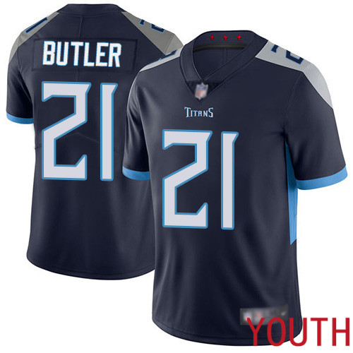 Tennessee Titans Limited Navy Blue Youth Malcolm Butler Home Jersey NFL Football #21 Vapor Untouchable